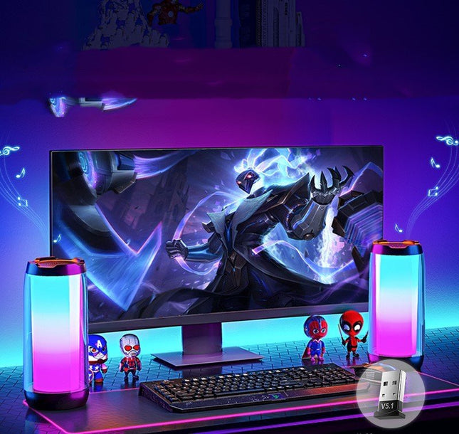 GamersCrate Bluetooth Speaker – Ambient LED Light & Portable Audio - Gamers Crate