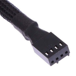 GamersCrate CPU Fan Splitter Cable – Small 4 - Pin PWM Adapter, 30cm Black - Gamers Crate