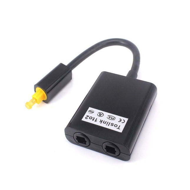 GamersCrate Digital Optical Audio Splitter – 2 In 1 Out Fiber Optic Converter - Gamers Crate