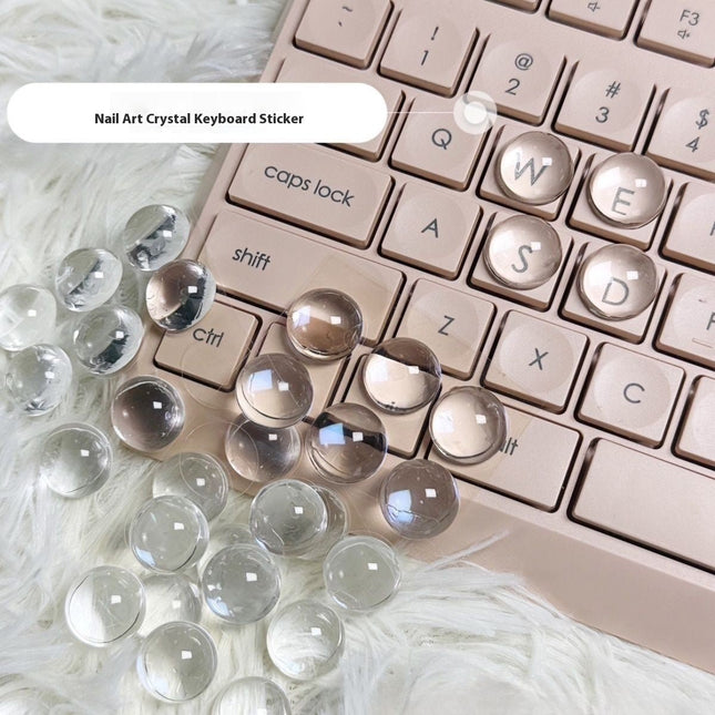 GamersCrate DIY Crystal Glass Ball Keyboard Stickers – Universal PVC Decals - Gamers Crate