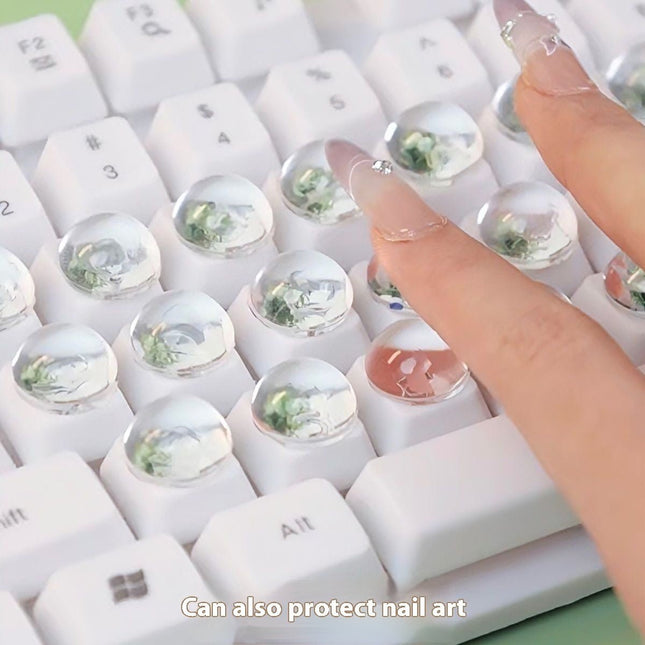 GamersCrate DIY Crystal Glass Ball Keyboard Stickers – Universal PVC Decals - Gamers Crate
