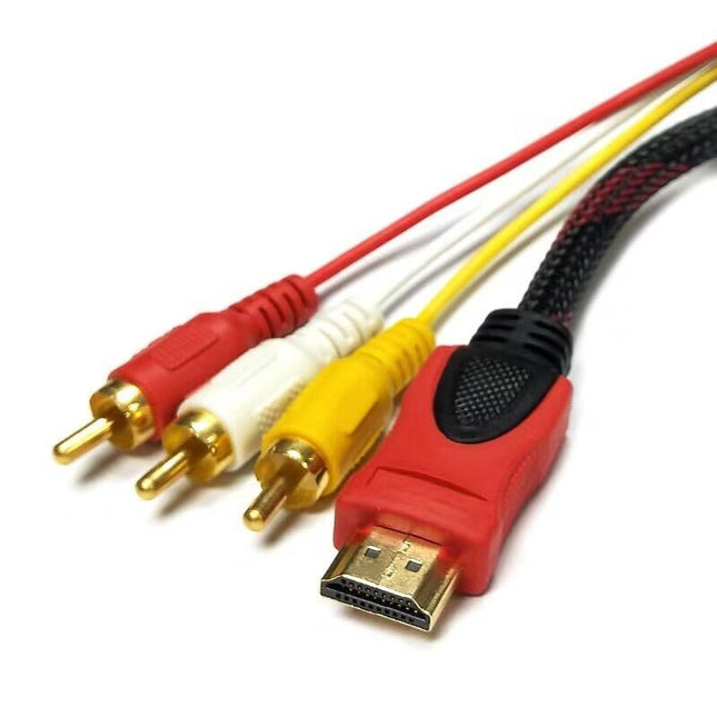 GamersCrate HDMI to AV Converter Cable – 1.5m Video Adapter Wire - Gamers Crate