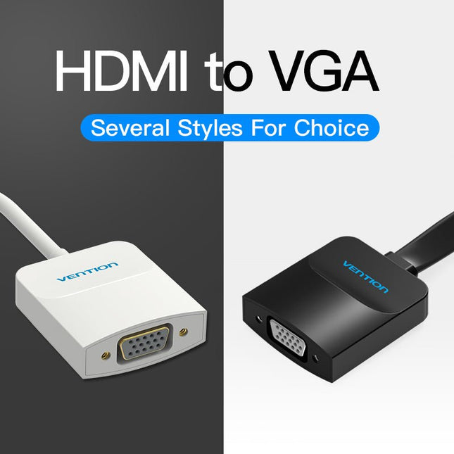 GamersCrate HDMI to VGA Monitor Converter – Gold - Plated Video Adapter - Gamers Crate