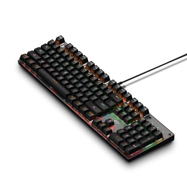 GamersCrate K660 Metal Mechanical Gaming Keyboard – Green Axis, USB Wired - Gamers Crate
