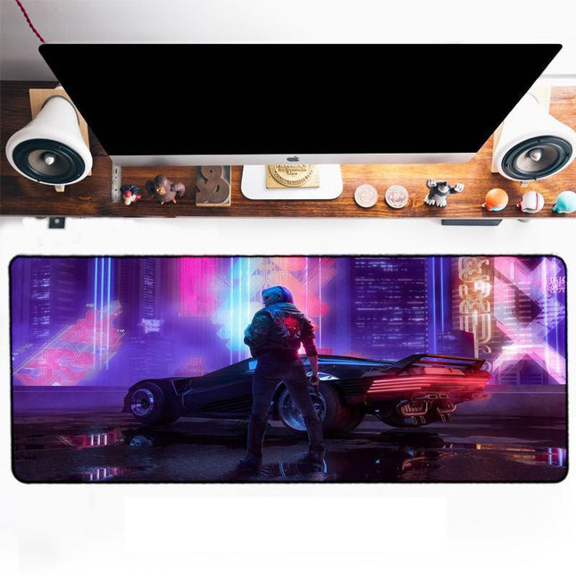 GamersCrate Large Gaming Mouse Pad – Cyberpunk Desk Mat 30x80cm - Gamers Crate