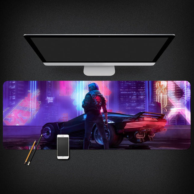 GamersCrate Large Gaming Mouse Pad – Cyberpunk Desk Mat 30x80cm - Gamers Crate