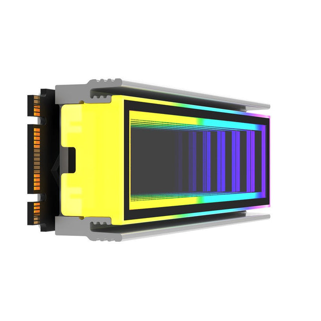GamersCrate M.2 NVMe SSD RGB Cooling Fin – Aluminum Heatsink - Gamers Crate