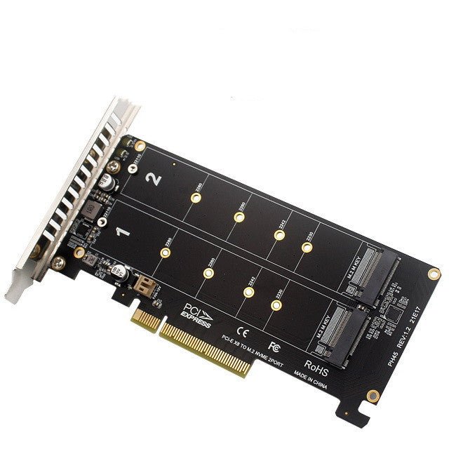 GamersCrate NVMe M.2 SSD PCIe Splitter Card – Dual Disk RAID Adapter - Gamers Crate
