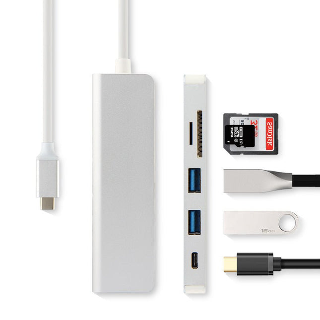 GamersCrate USB - C Multiport Adapter for MacBook – HDMI, USB 3.0, SD/TF Card - Gamers Crate