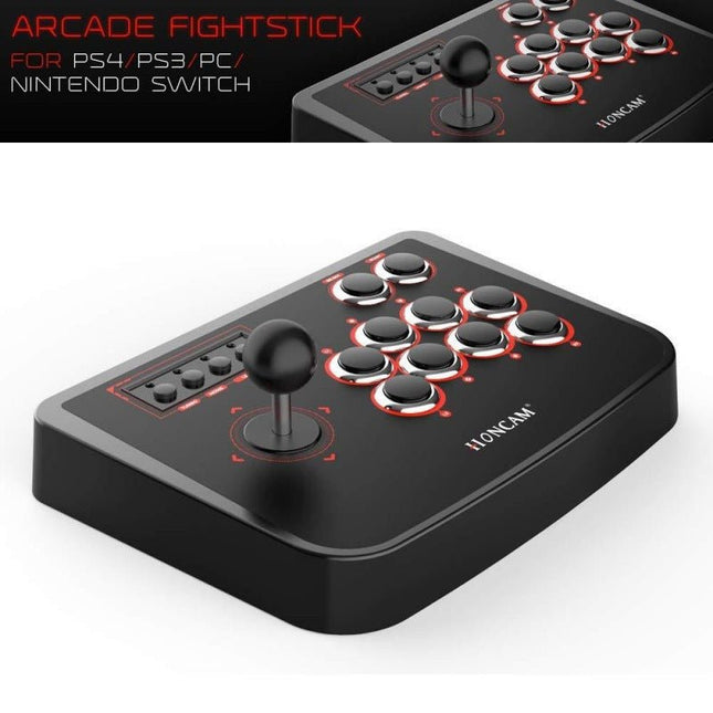 GamersCrate USB Wired Fighting Stick for PS4, PS3, Switch & PC - Gamers Crate