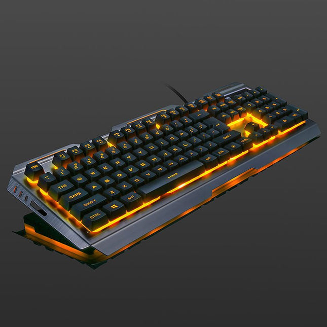 GamersCrate Wired Gaming Keyboard – Backlit USB for Desktop & Notebook - Gamers Crate
